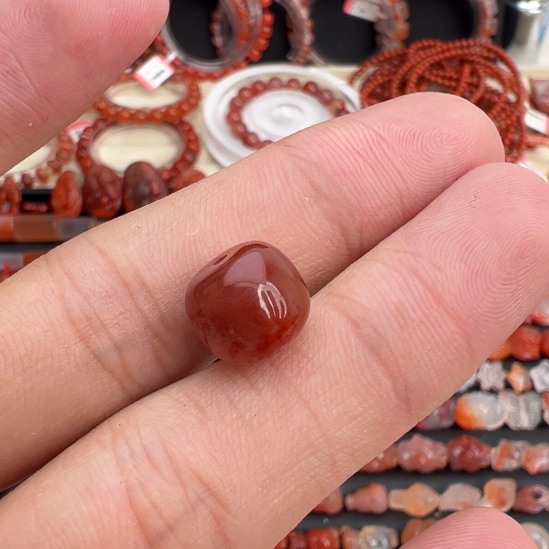 南红玛瑙未镶嵌颈饰老型珠10mm+