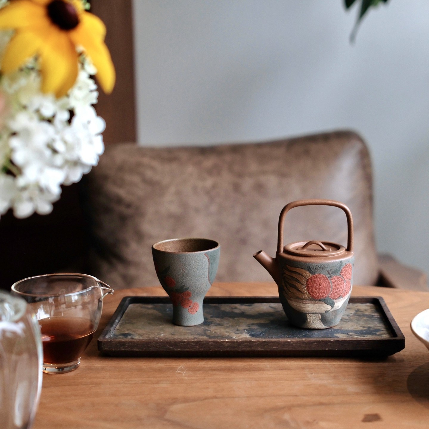 刘素素手持红荔一壶一杯 壶150ml杯子80ml