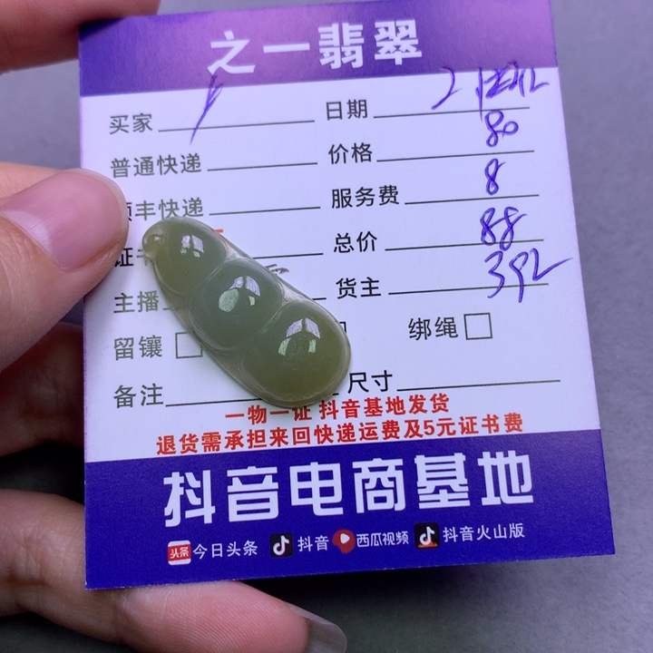 翡翠颈饰未镶嵌广****y
