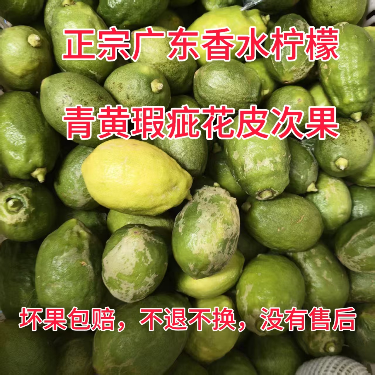 正宗广东无籽香水柠檬青黄次果爆香型浓香型手打柠檬茶专用柠檬