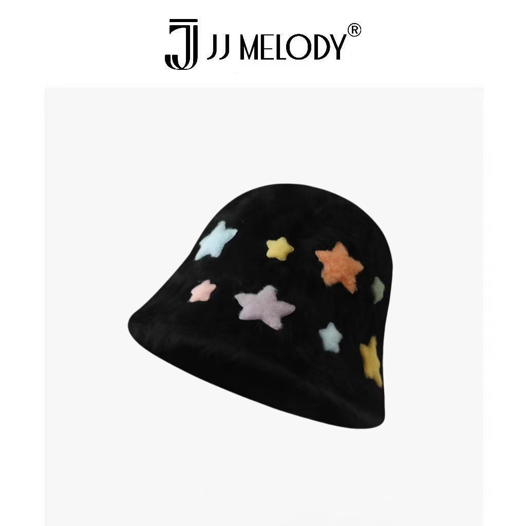 JJ Melody【童趣星星】YF2066 兔毛时尚渔夫帽 B