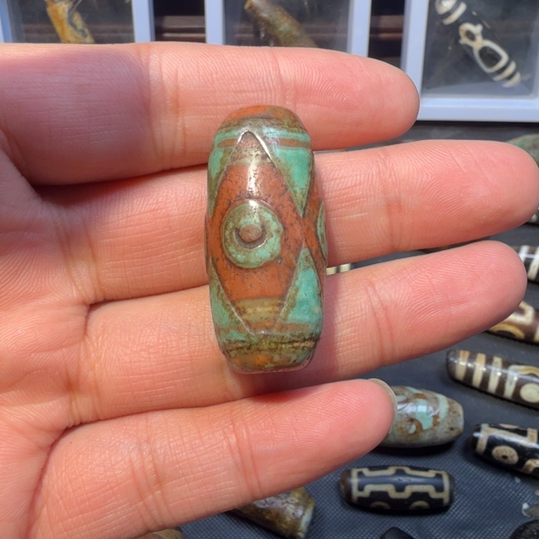 蓝***心玛瑙/玉髓未镶嵌吊坠(不含链)