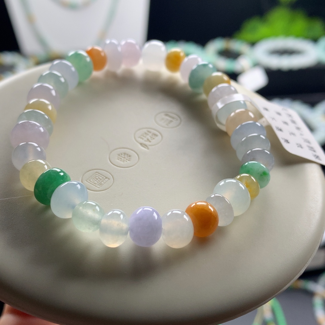 翡翠未镶嵌手链卡8