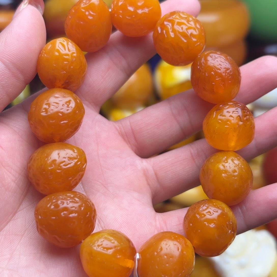 琥珀手链未镶嵌蜜蜡
