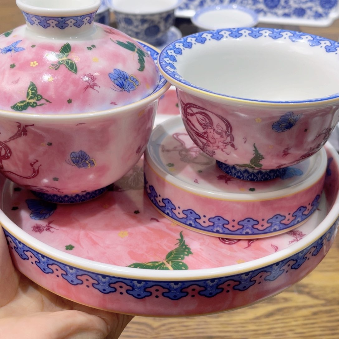 盖碗陶瓷景德镇陶瓷工厂福利价