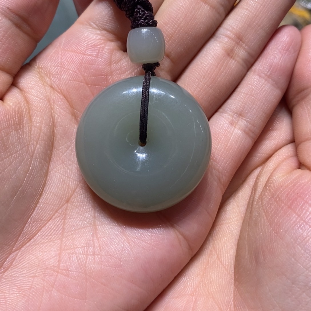 和田玉（青玉）未镶嵌吊坠(赠链)