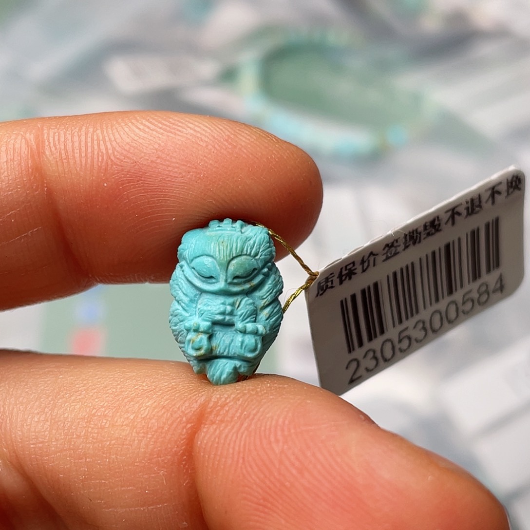 绿松石珠宝半成品未镶嵌