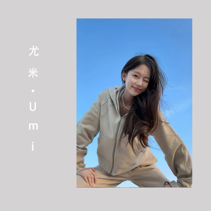 Umi  SCB宽松短款卫衣 慵懒感松弛感绝佳 百搭卫衣