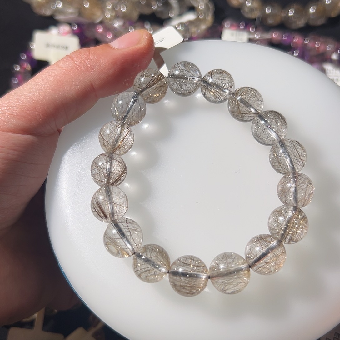 未镶嵌手链水晶银发