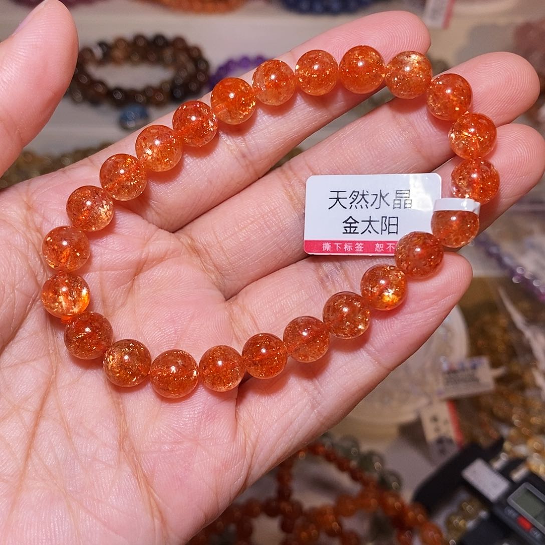 【闪购商品】手链未镶嵌长石兰**师金太阳8.2m