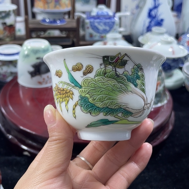 景德镇陶瓷手绘主人杯