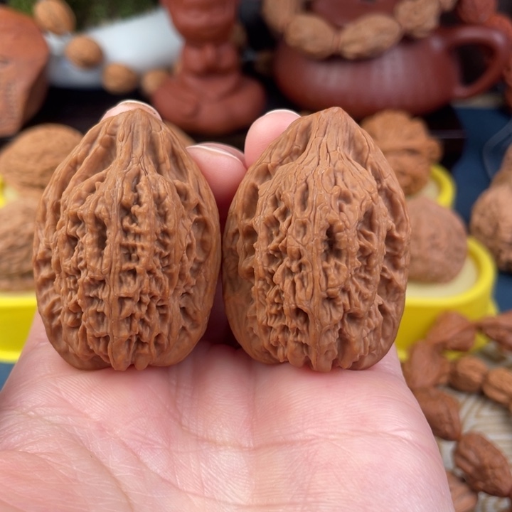 吊坠文玩核桃平谷带鱼35