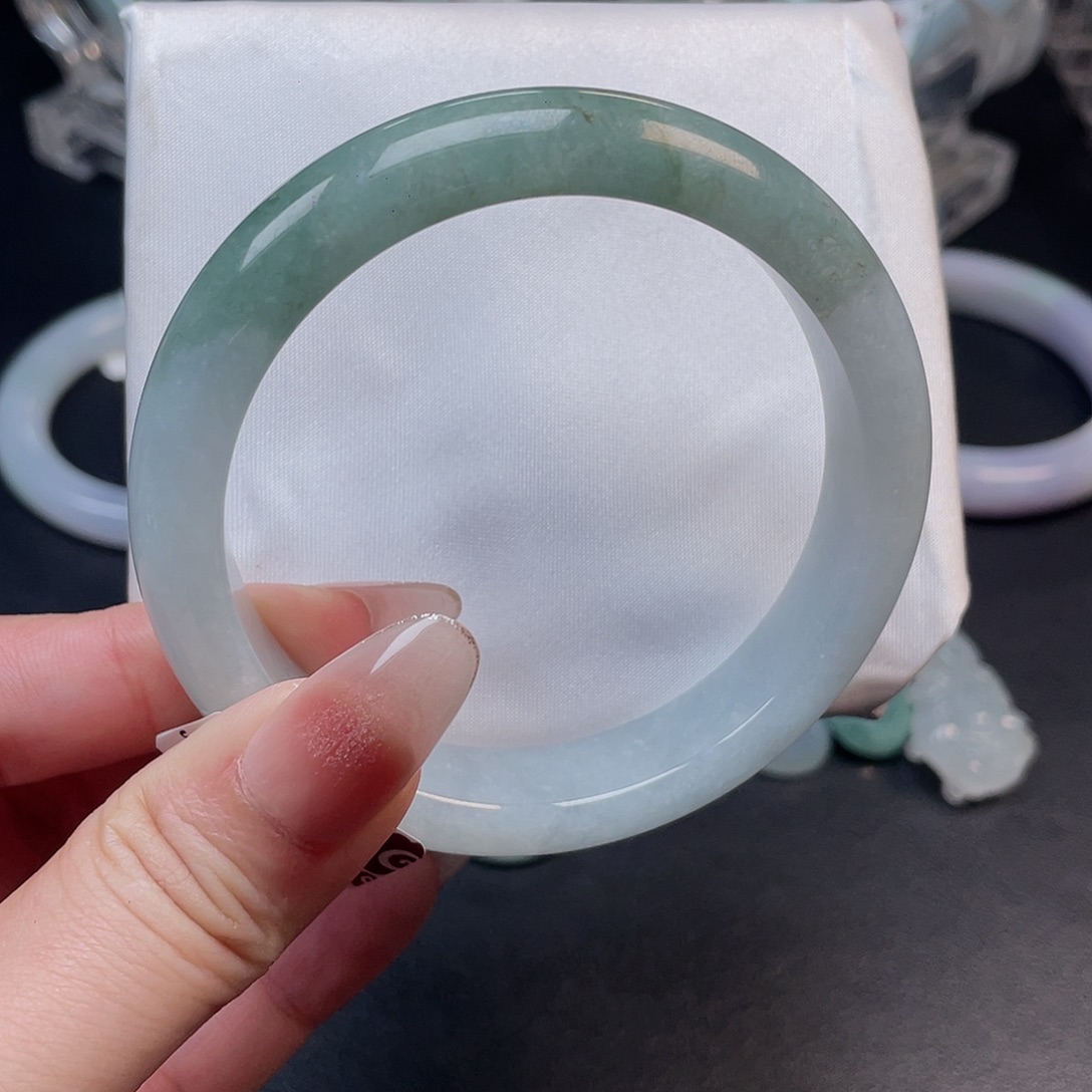 翡翠未镶嵌手镯015 57.4