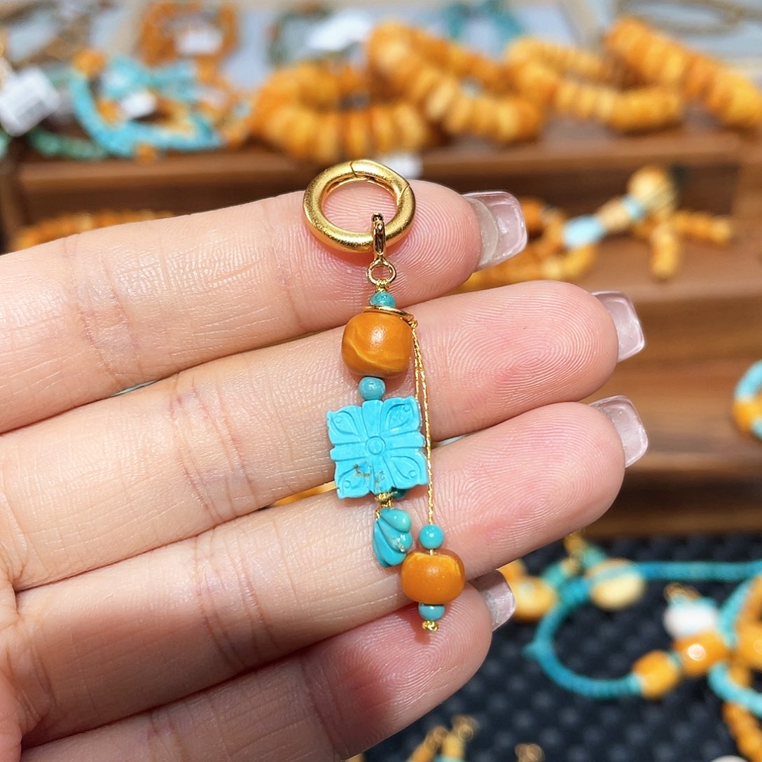 琥珀手链未镶嵌滴流