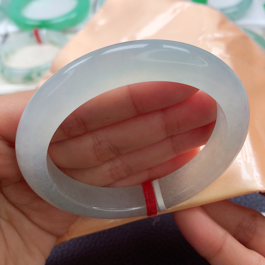 翡翠手镯未镶嵌56➕ 冰 透 净