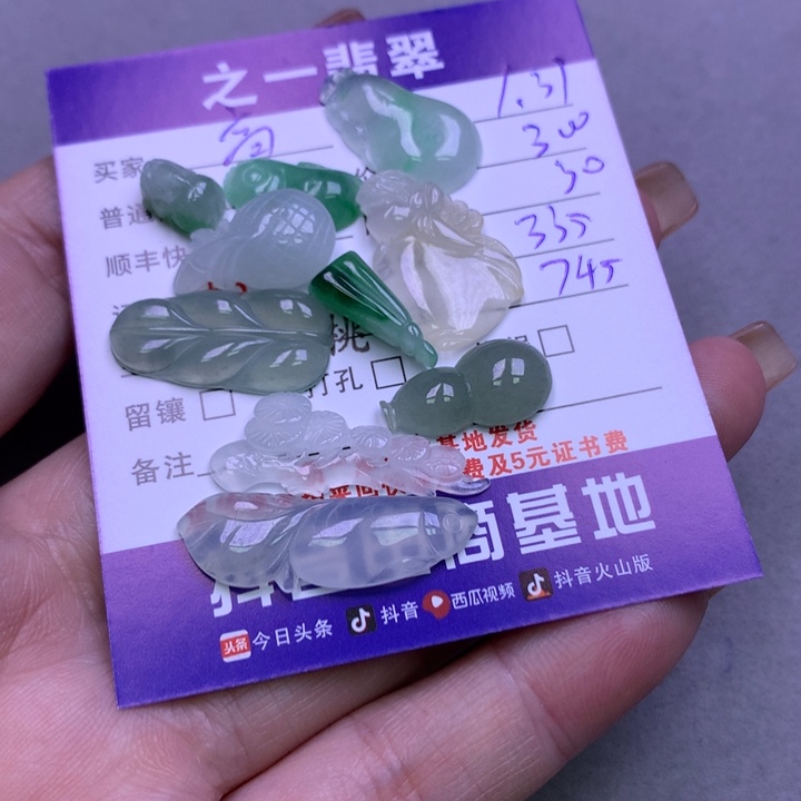 翡翠颈饰未镶嵌高****装