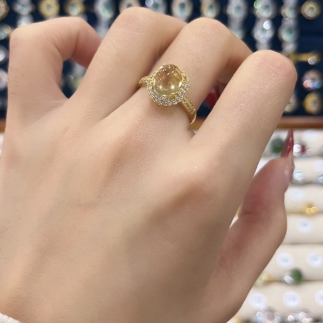 水晶女款银S925镶嵌戒指