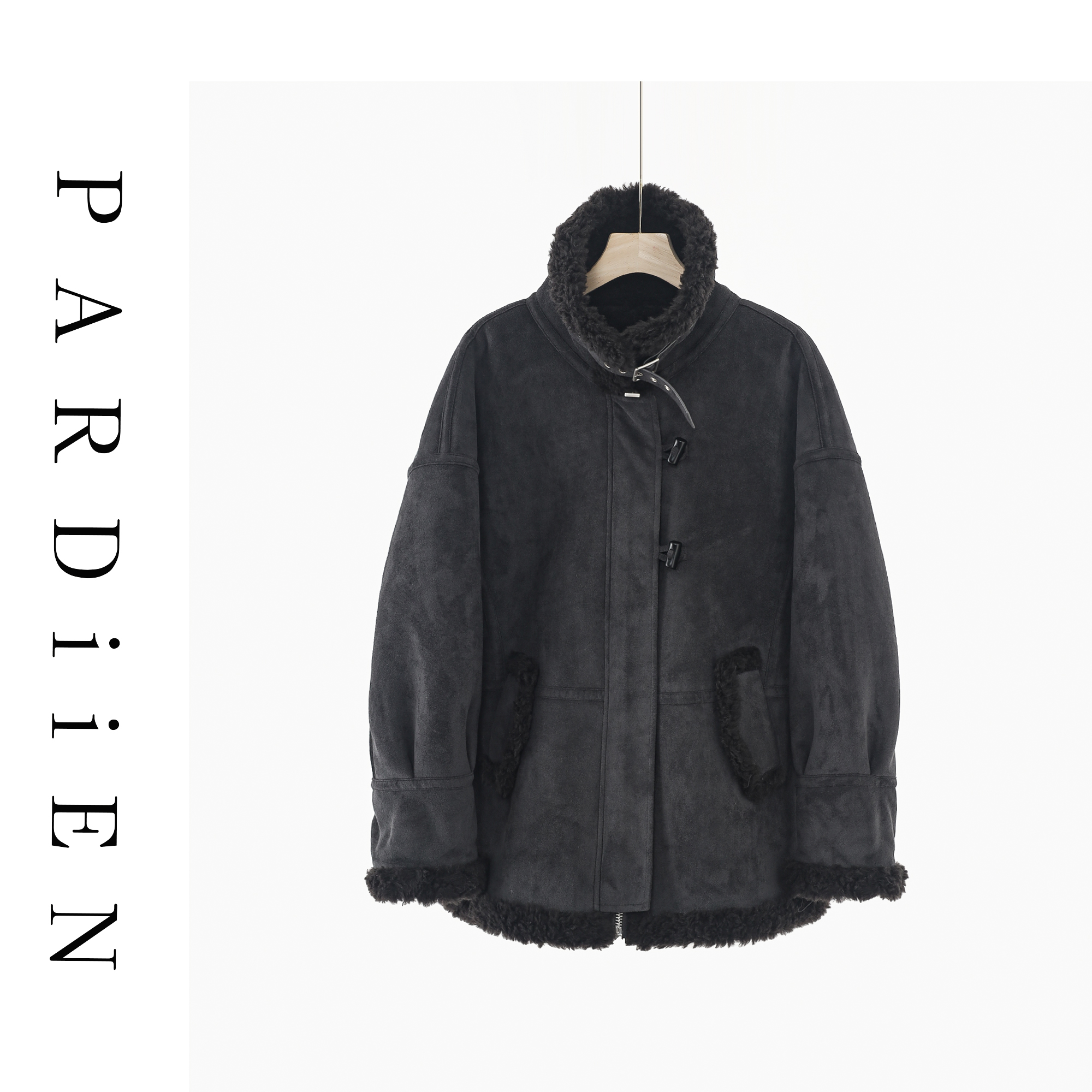 【北总严选】帕迪恩毛边立领羊毛外套25PD-25B2038