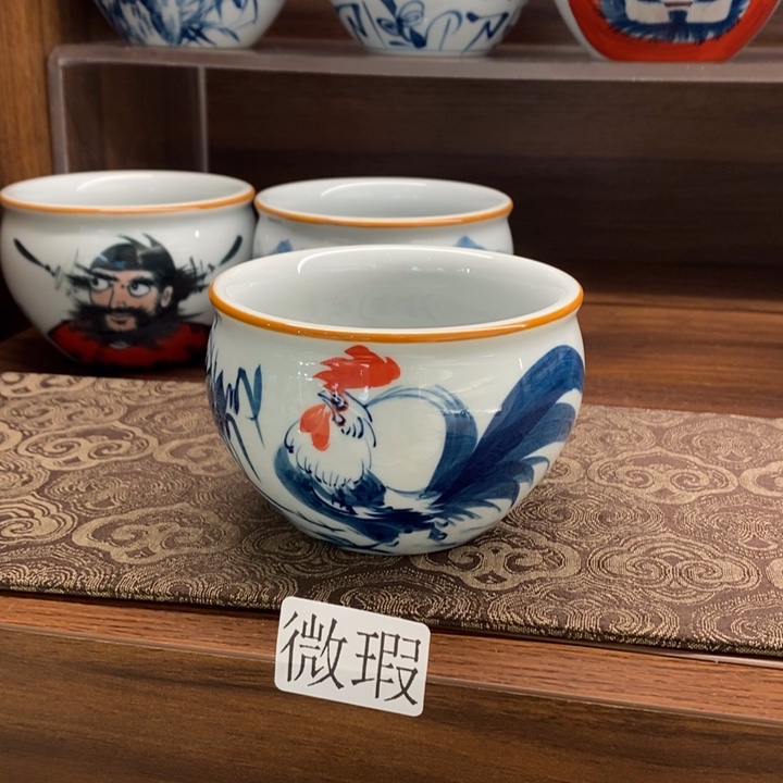 釉下老陶泥手工绘制
