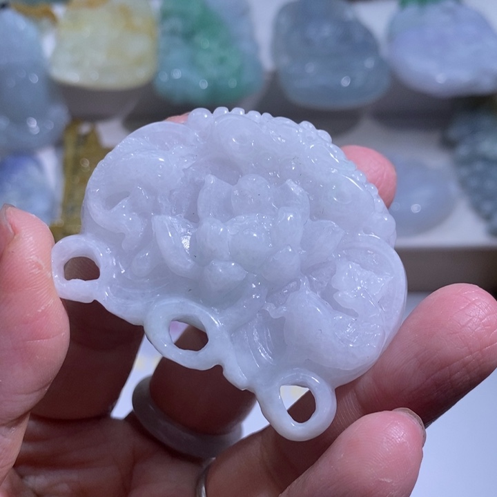 【闪购商品】颈饰未镶嵌翡翠鱼