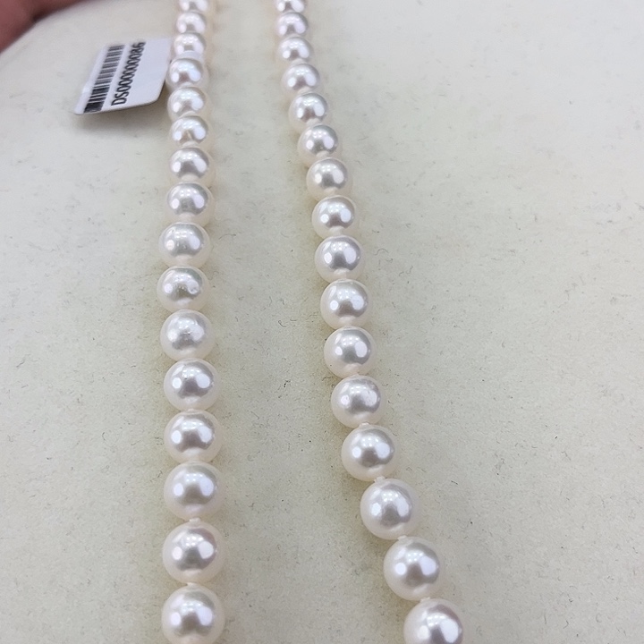 淡水珍珠颈饰银S925镶嵌卡8极光炫彩高品