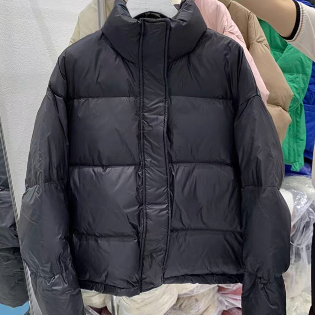 208款国风纯色短款直筒型休闲百搭保暖韩版棉服