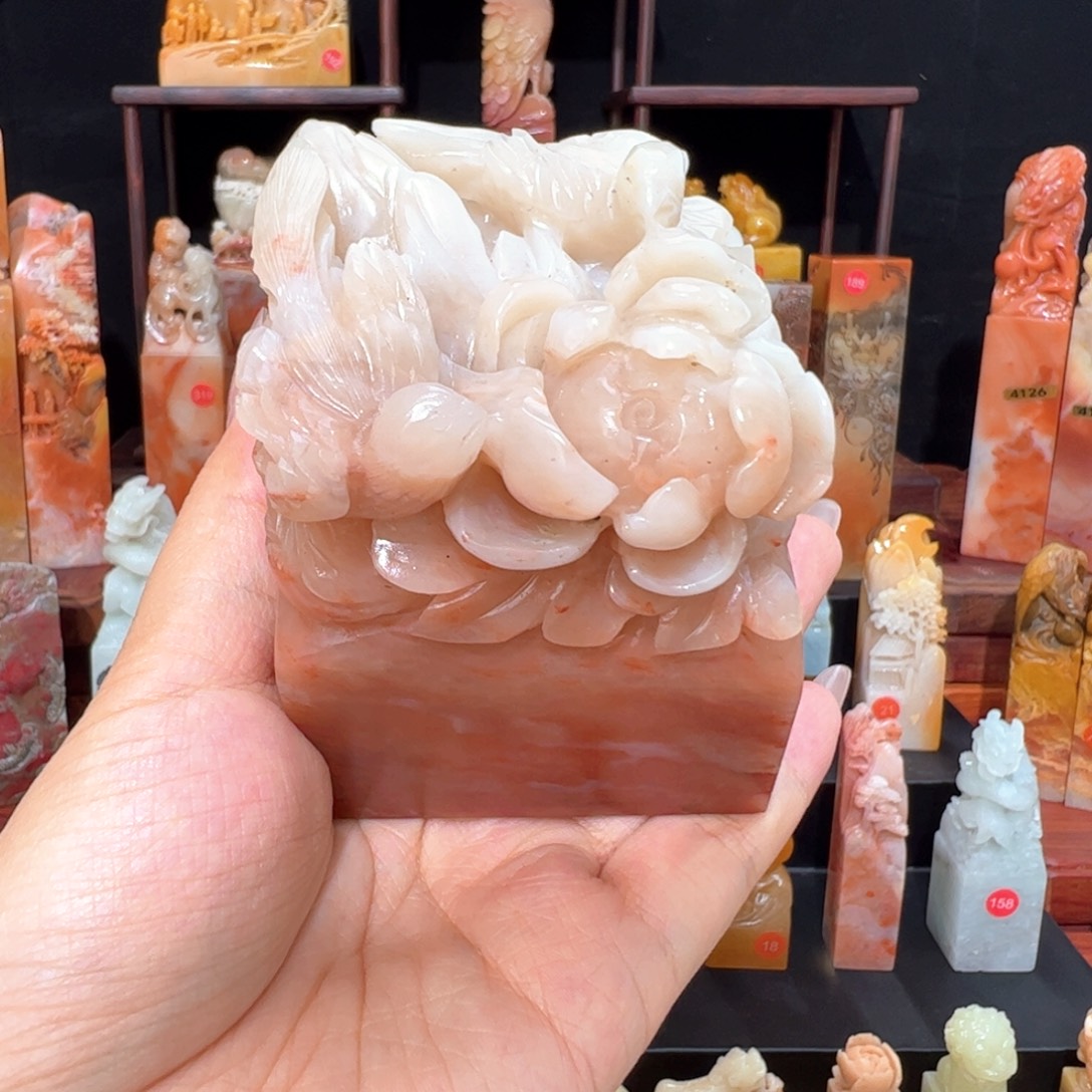 珍****昌化石印石手工制作