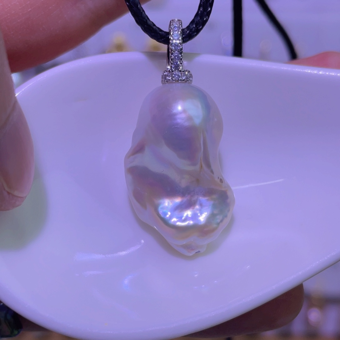 ௸***࿐淡水珍珠天然淡水珍珠吊坠未镶嵌