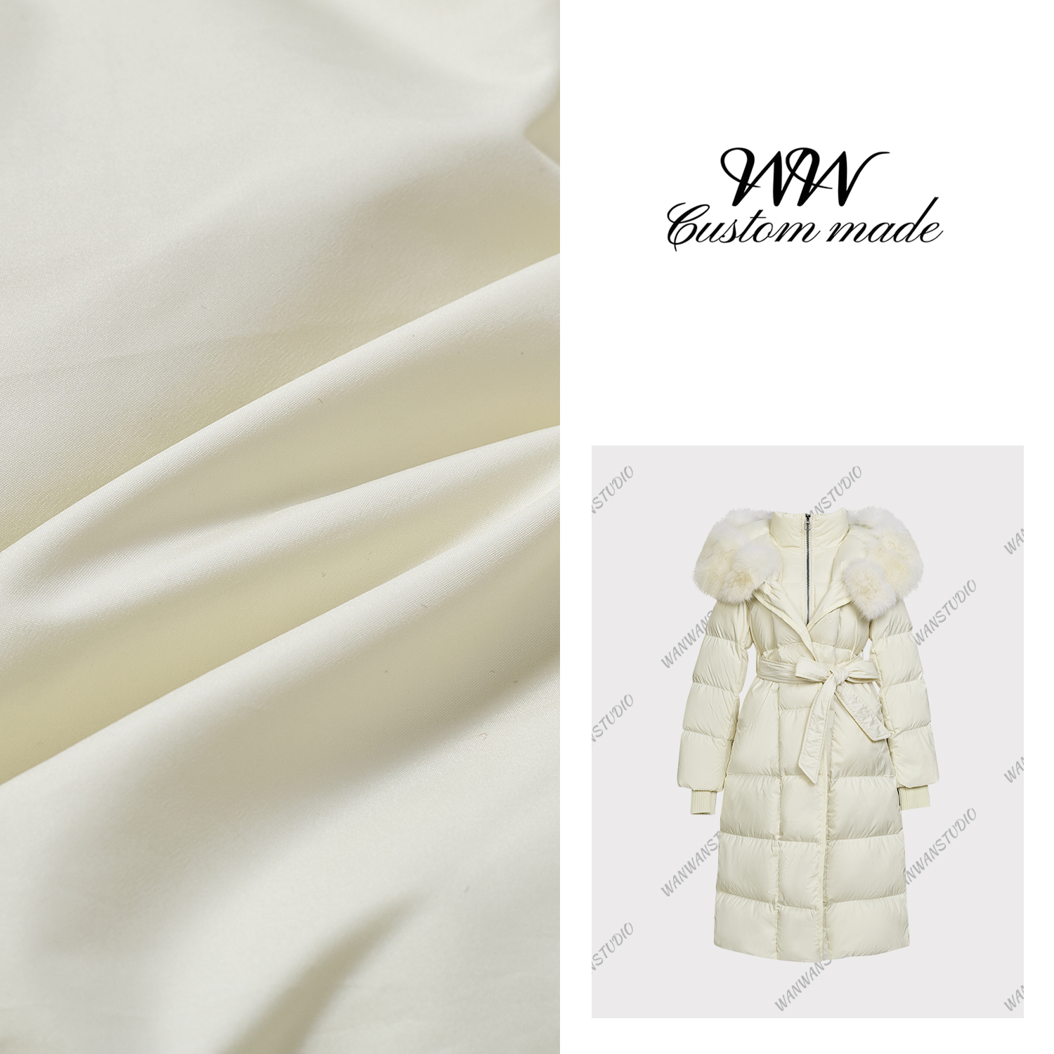 WW定制「云朵漫步」时尚休闲百搭宽松保暖冬季简约小众设计感外套