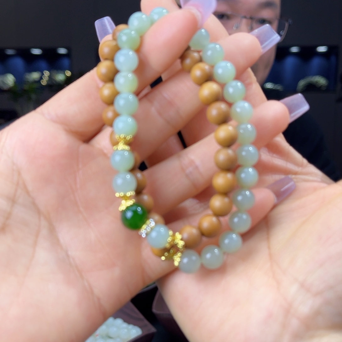 未镶嵌手串和田玉天然和田玉新疆且末料8