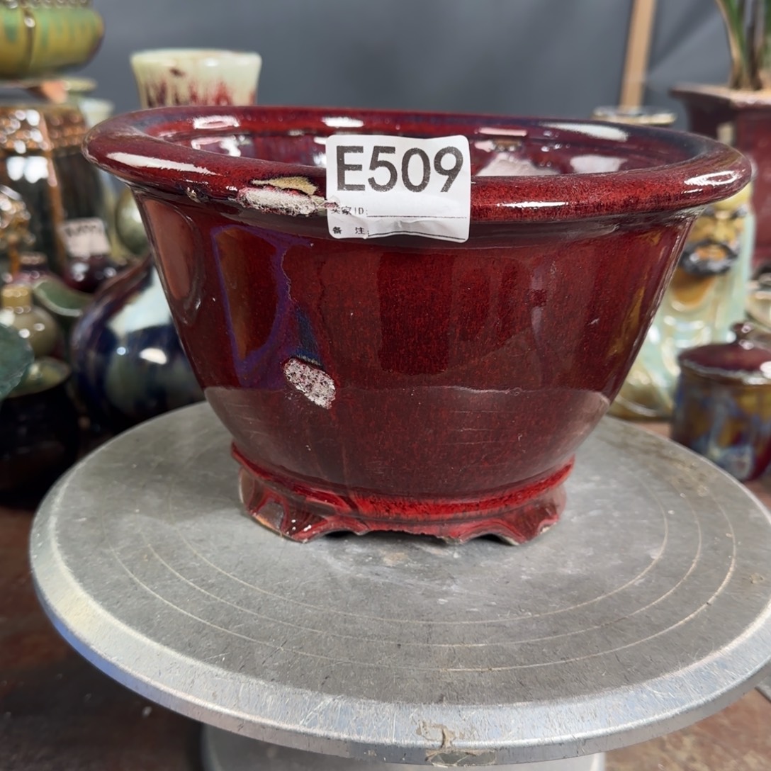 田***歌紫砂花盆509瑕疵品    
