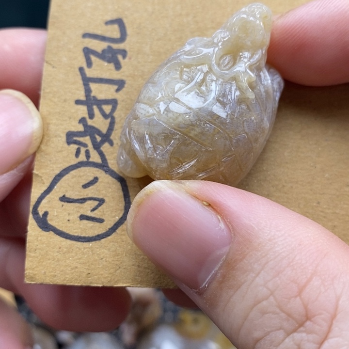 颈饰未镶嵌硅化珊瑚（珊瑚玉）