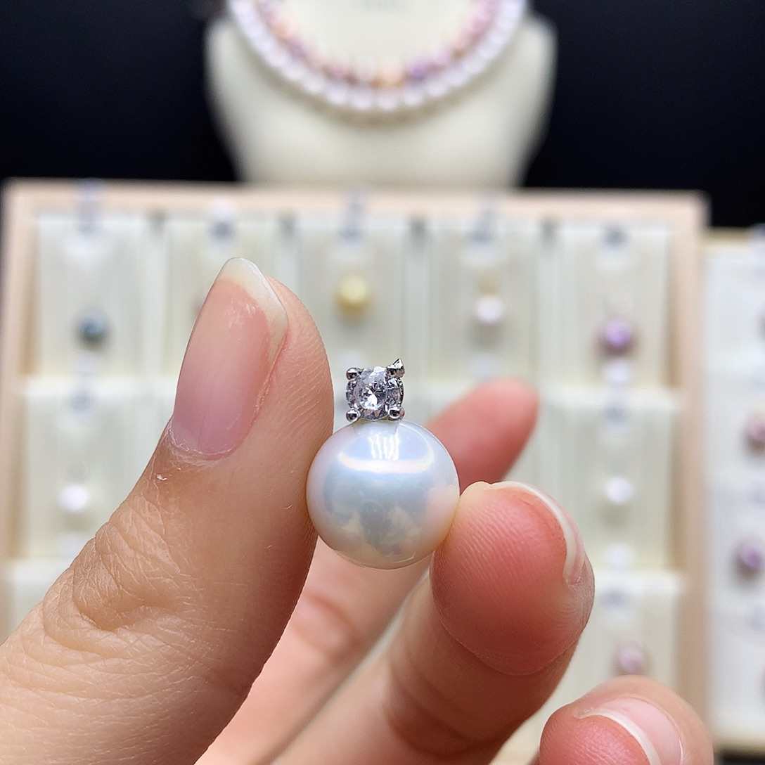 颈饰淡水珍珠合金