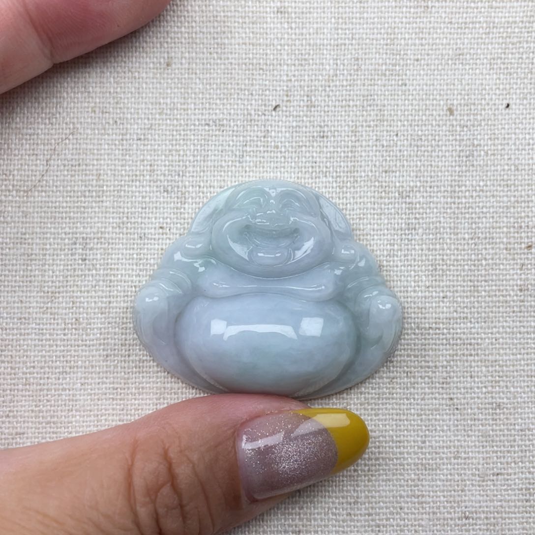 翡翠未镶嵌颈饰38尺寸大佛厚装微瑕介意