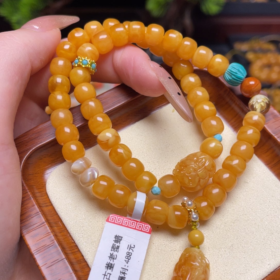 蜜蜡手链未镶嵌手串