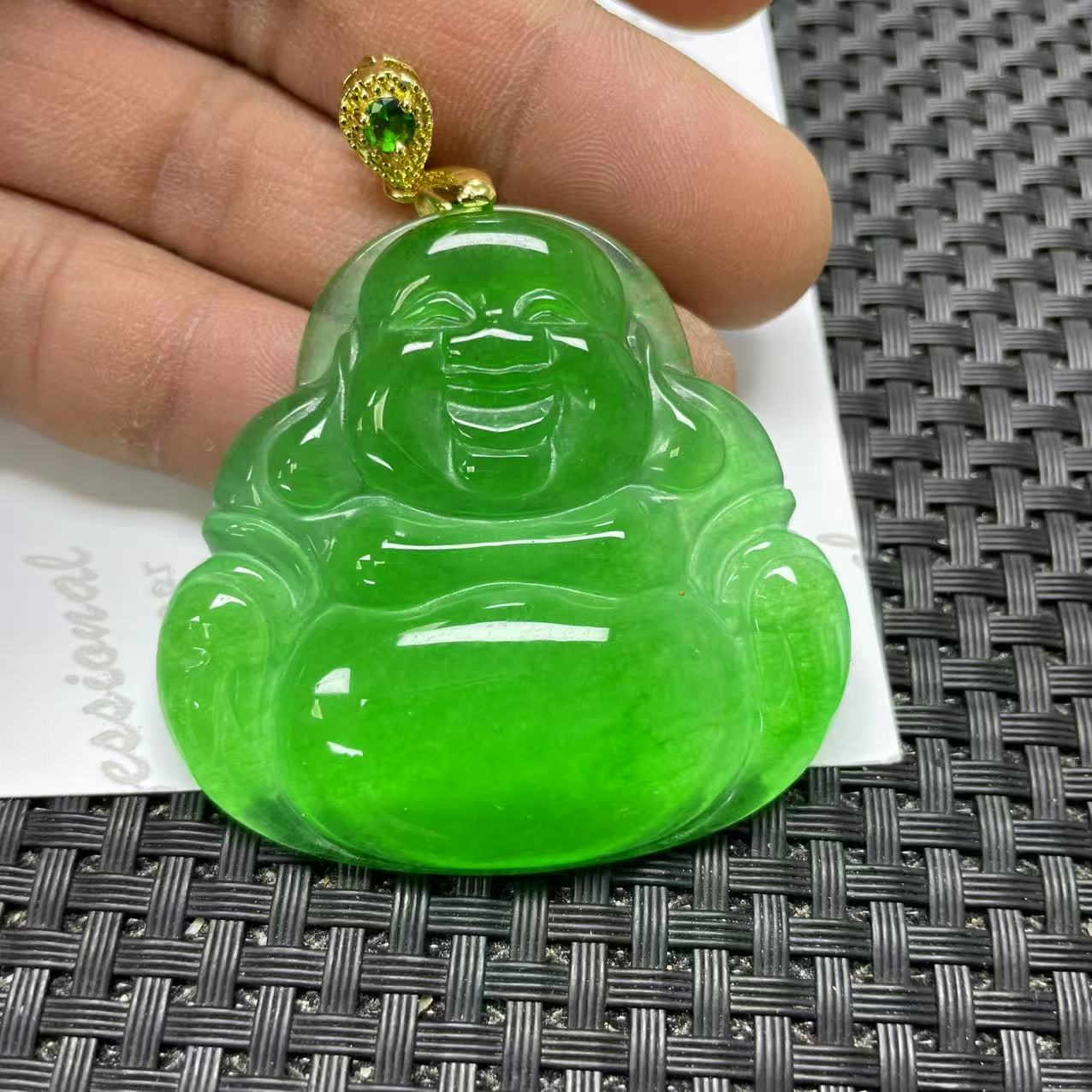 【大喜儿】满绿佛吊坠-1WQ1288