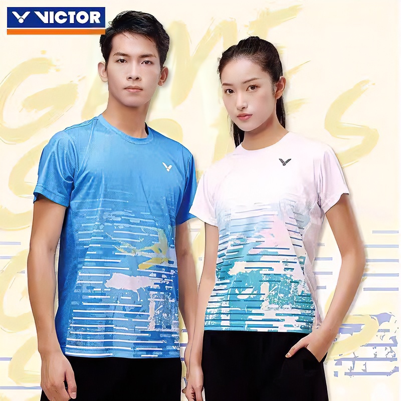 VICTOR/威克多胜利羽毛球服短袖T恤夏季速干透气针织半袖 T-40021