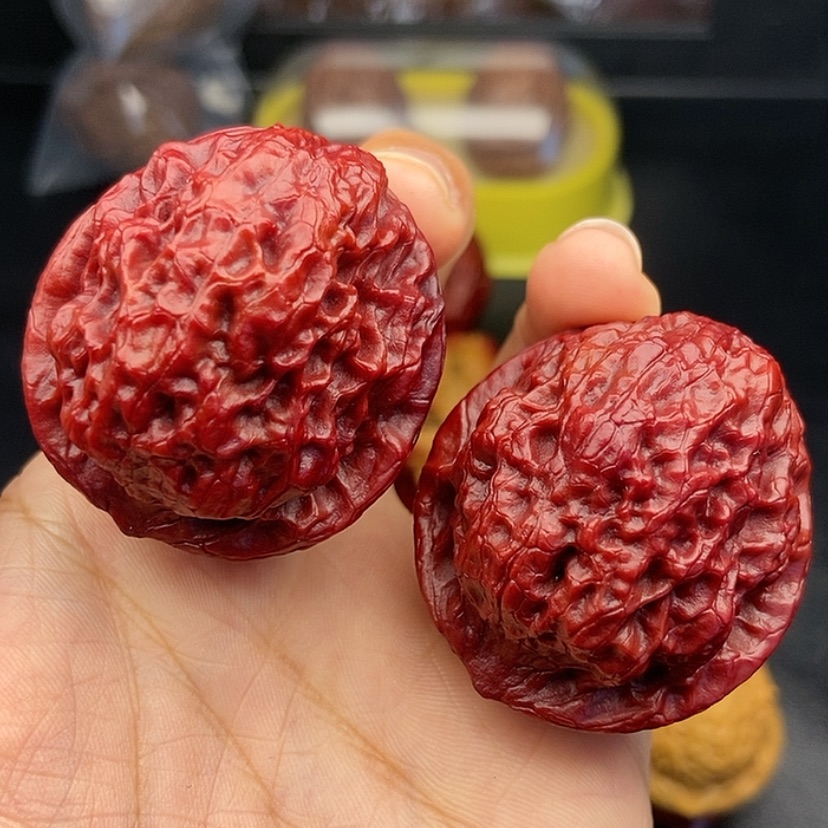 【闪购商品】把件文玩核桃42尺麒麟纹狮子