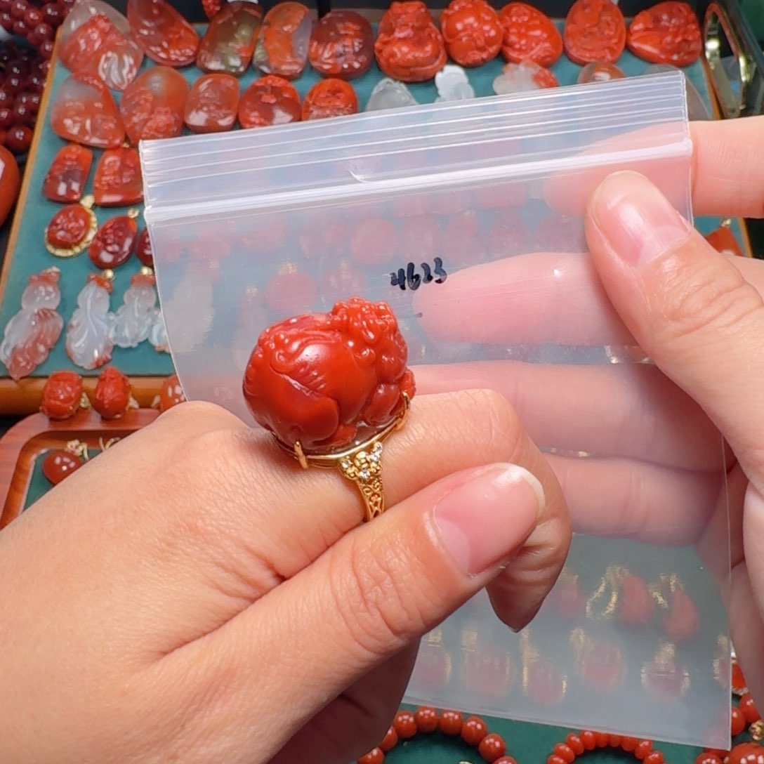 南红玛瑙南红银S925镶嵌