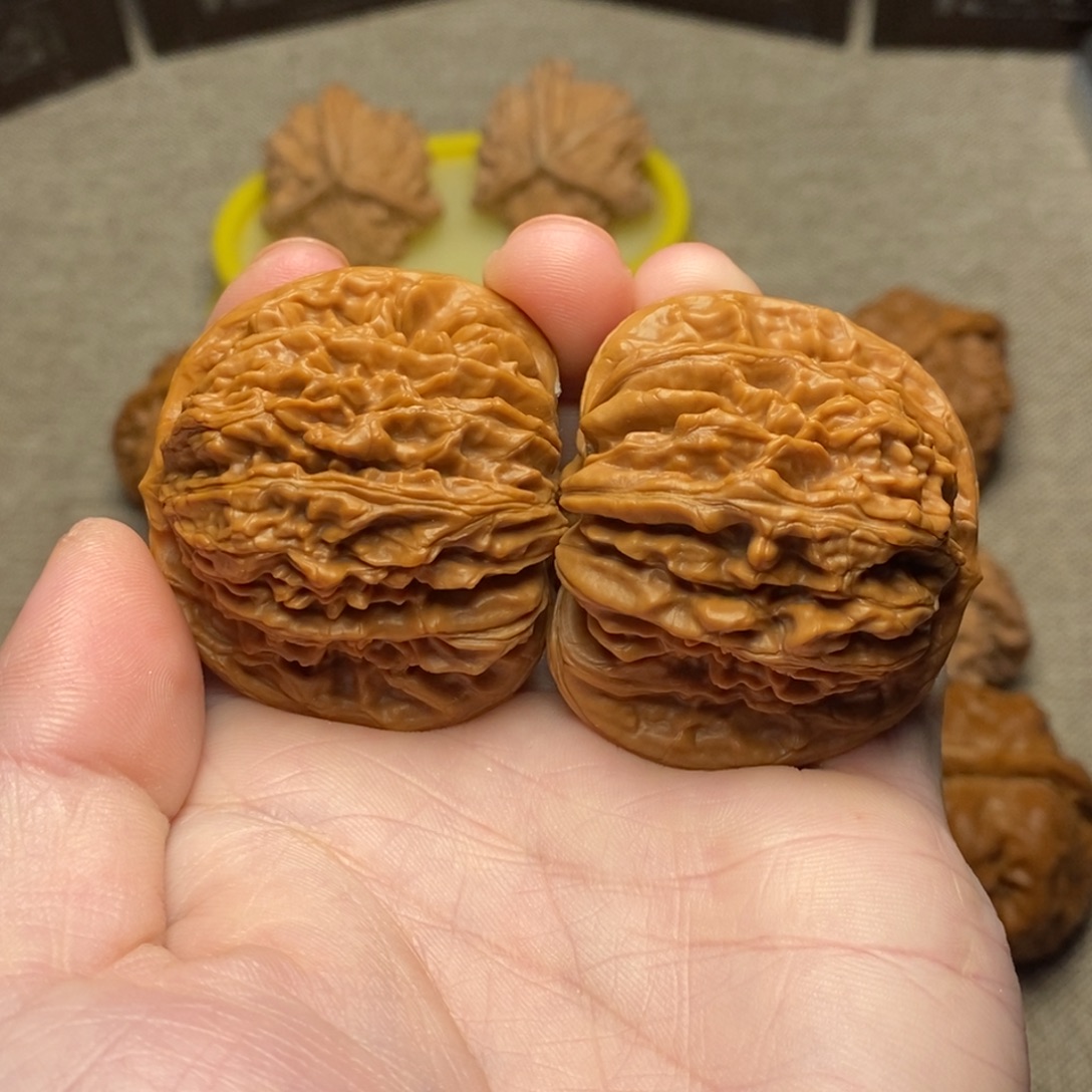 吊坠文玩核桃四座楼45微修打底