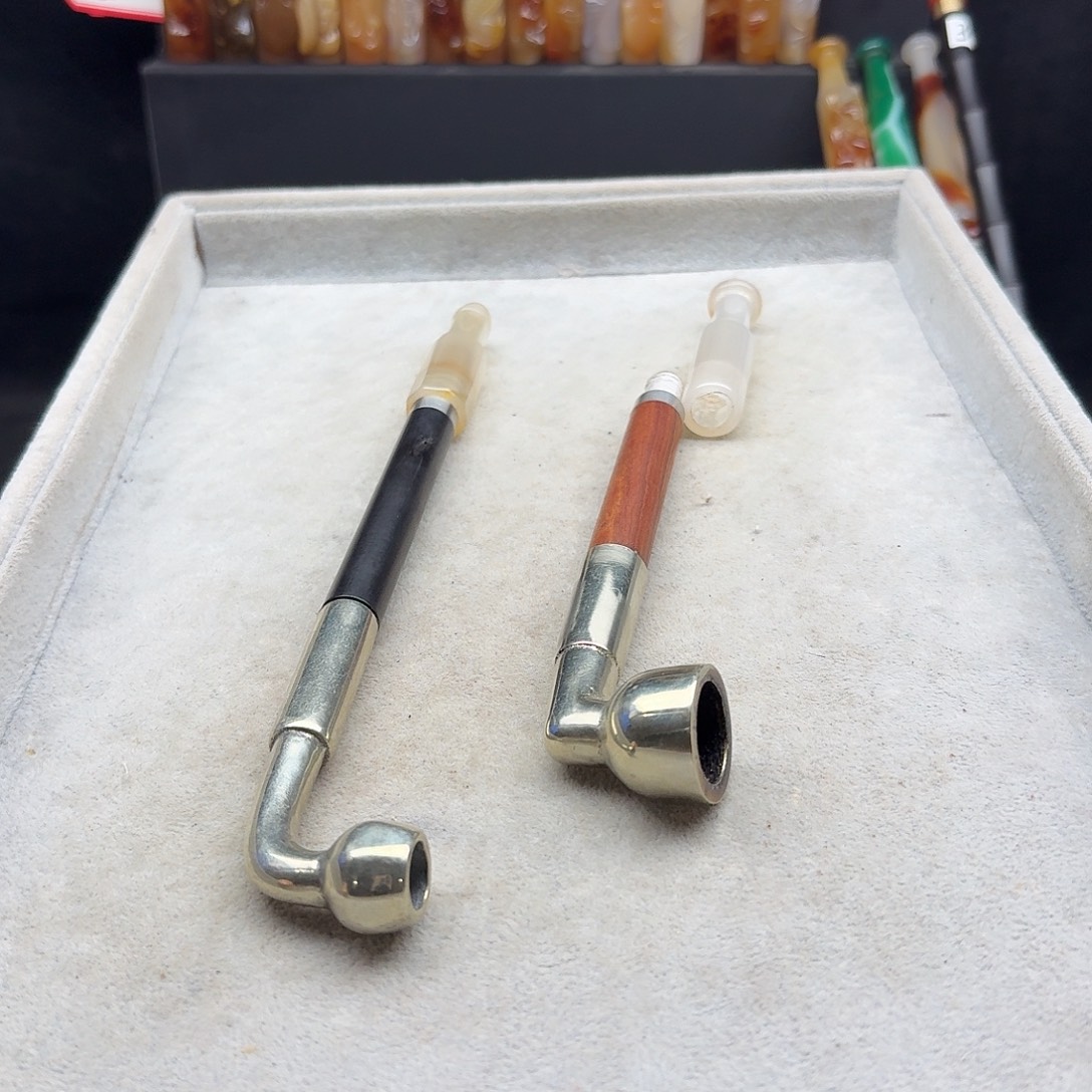 阿***那旱烟袋20厘米玛瑙嘴