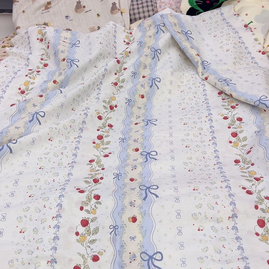 全棉斜纹花墙2.35米宽