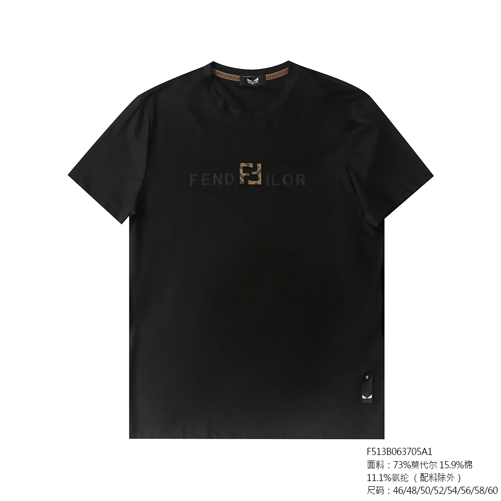 FENDILOR小怪兽25年春夏款男士T恤 F513B063705A
