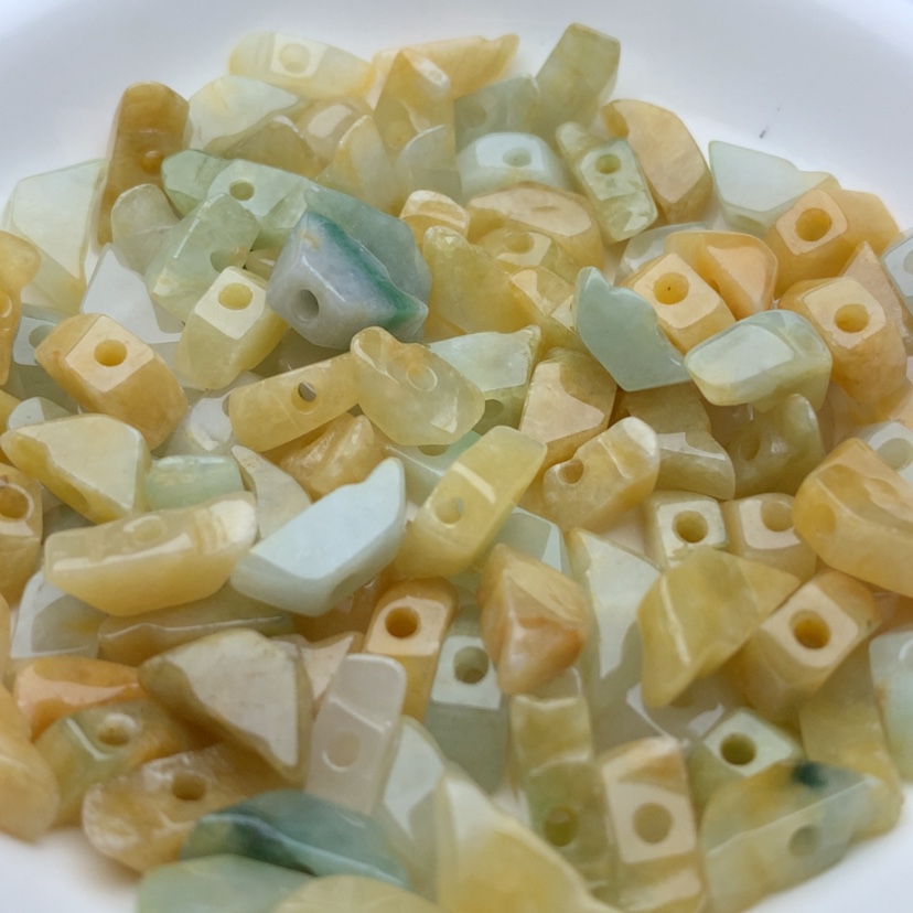 【闪购商品】翡翠手链未镶嵌冰黄元宝100颗