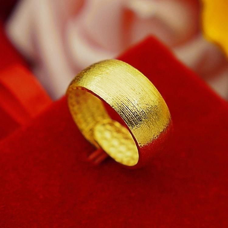 合金戒指 时尚款的磨砂开口卡11的戒指男女通带