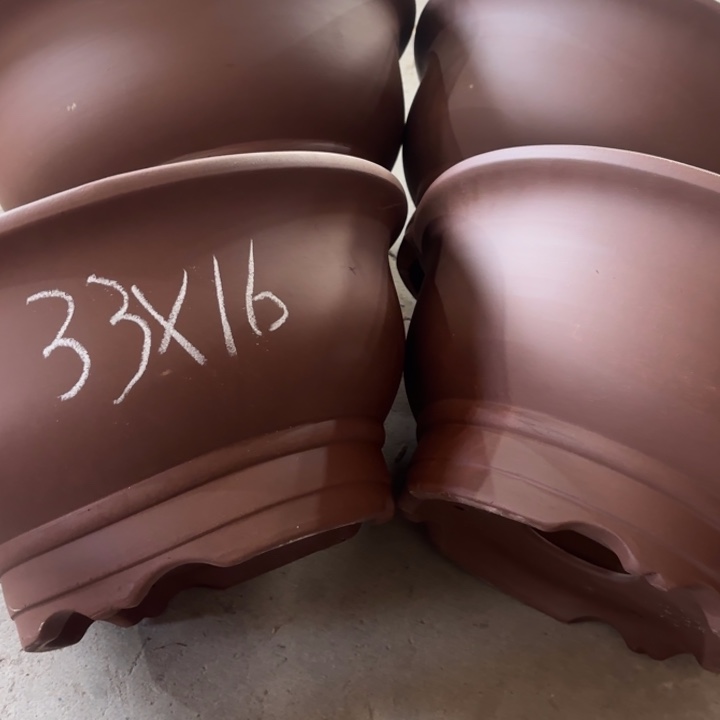 紫砂花盆100-4。         33-16