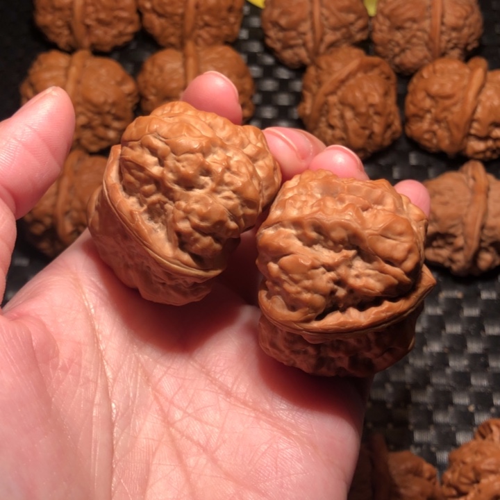 把件文玩核桃大蹬腿三角蛙40