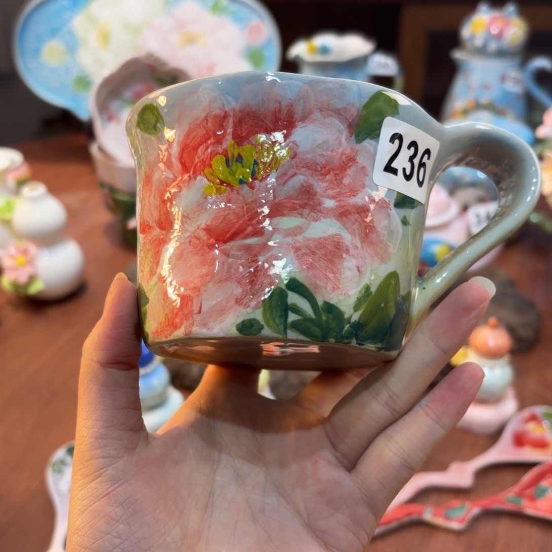 景德镇手绘高温釉下彩陶瓷茶具