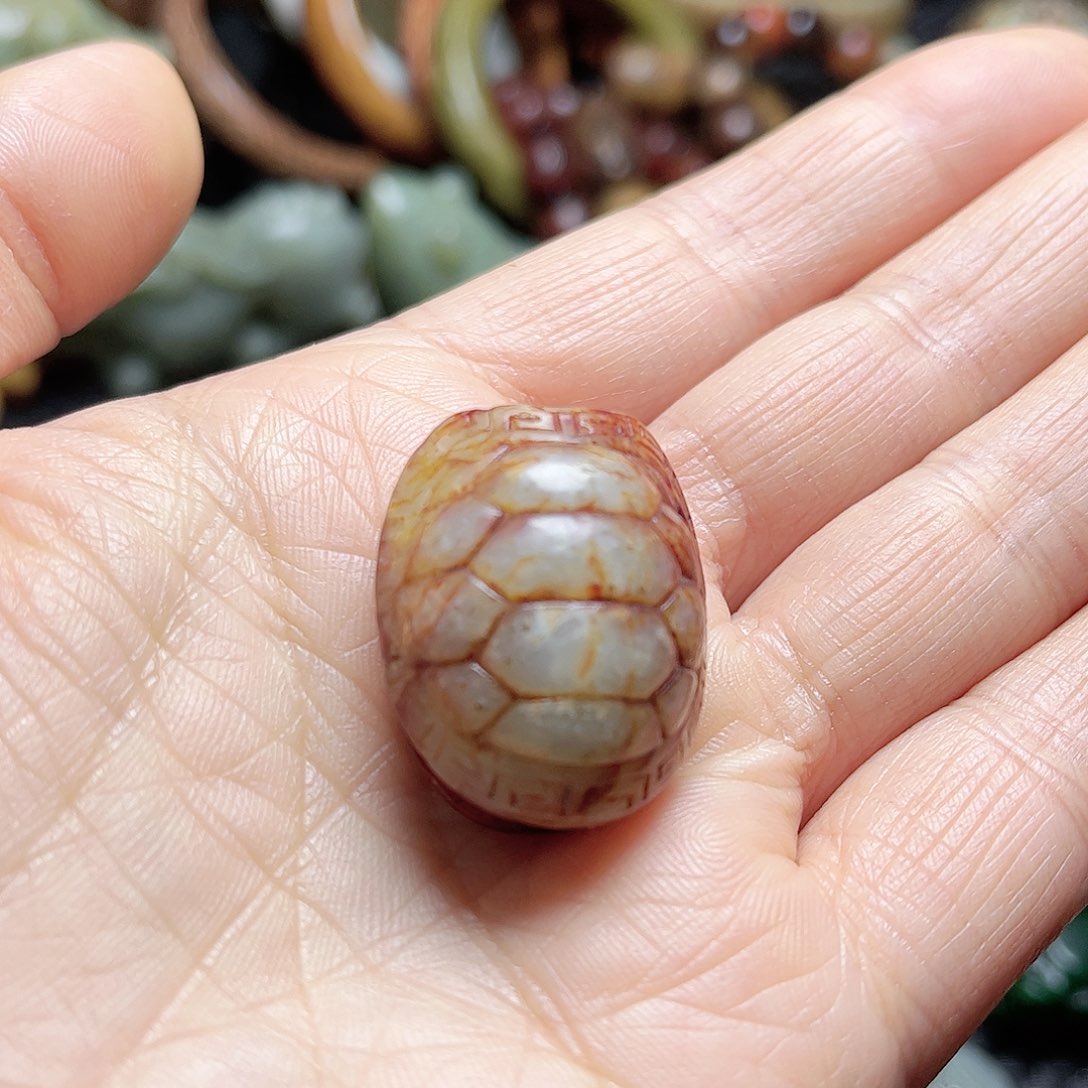 白玉菩提吊坠摆件