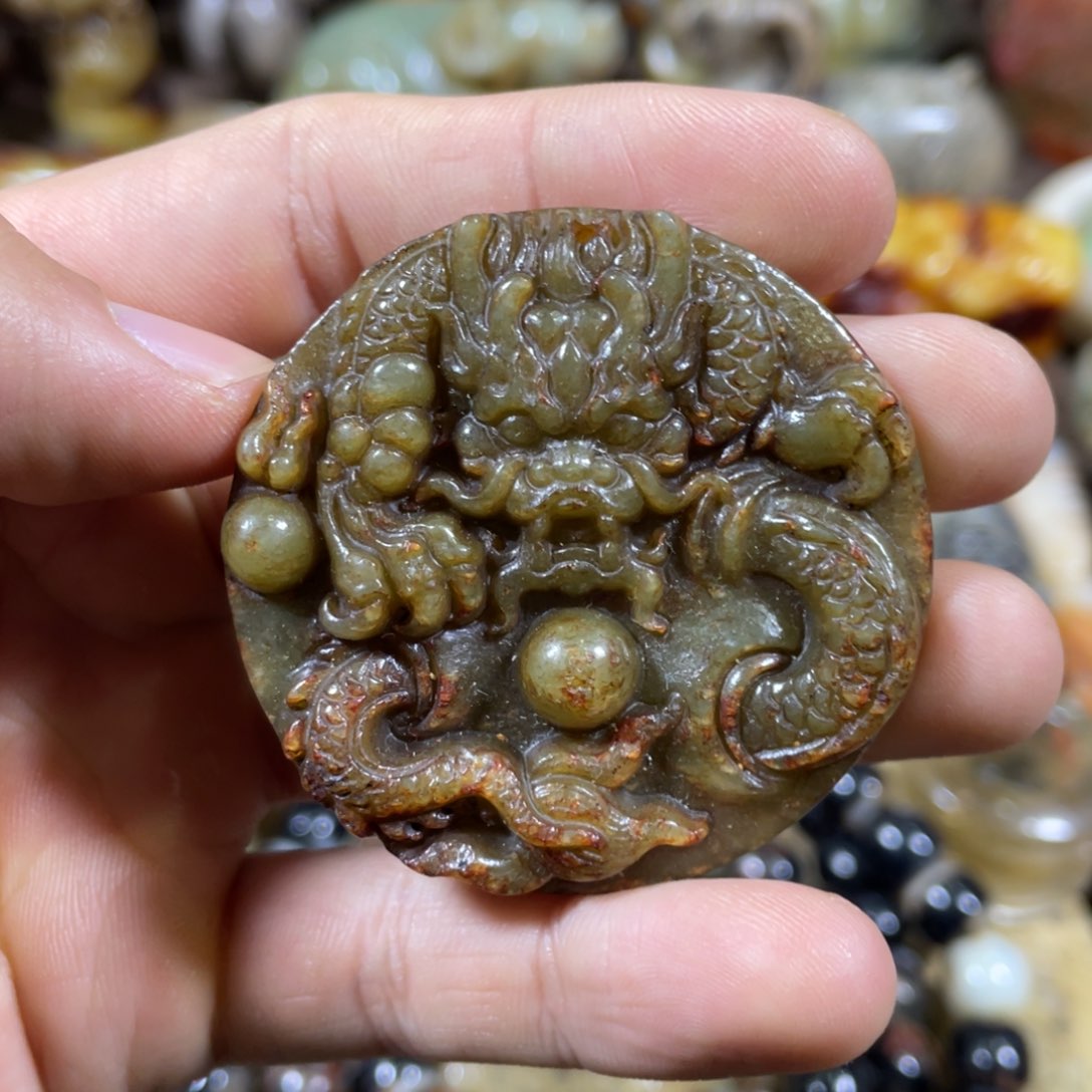 和田玉吊坠(不含链)未镶嵌